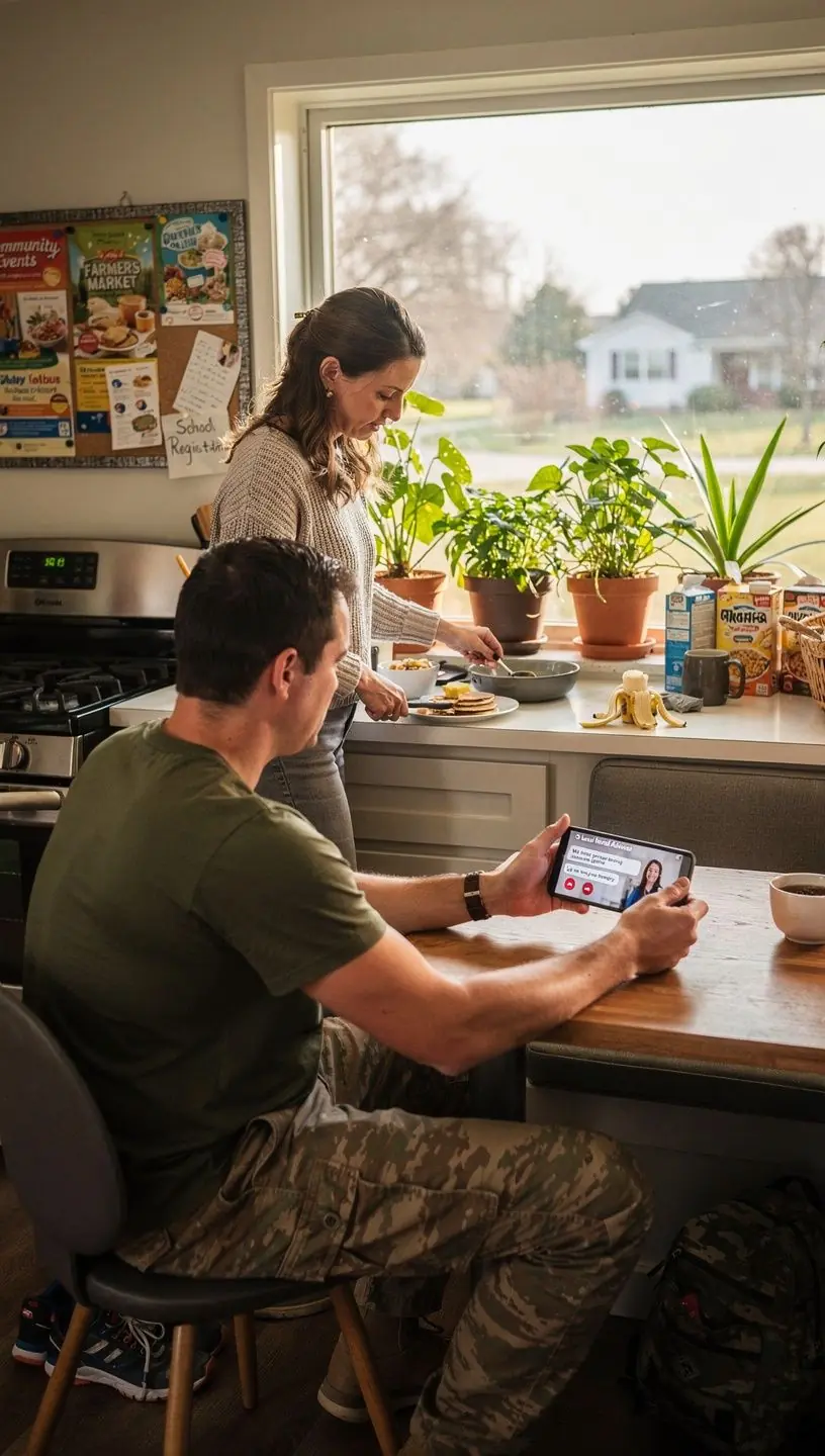 Zdjęcie komfortowego mieszkania dostępnego do wynajęcia z widokiem na okoliczne tereny zielone.