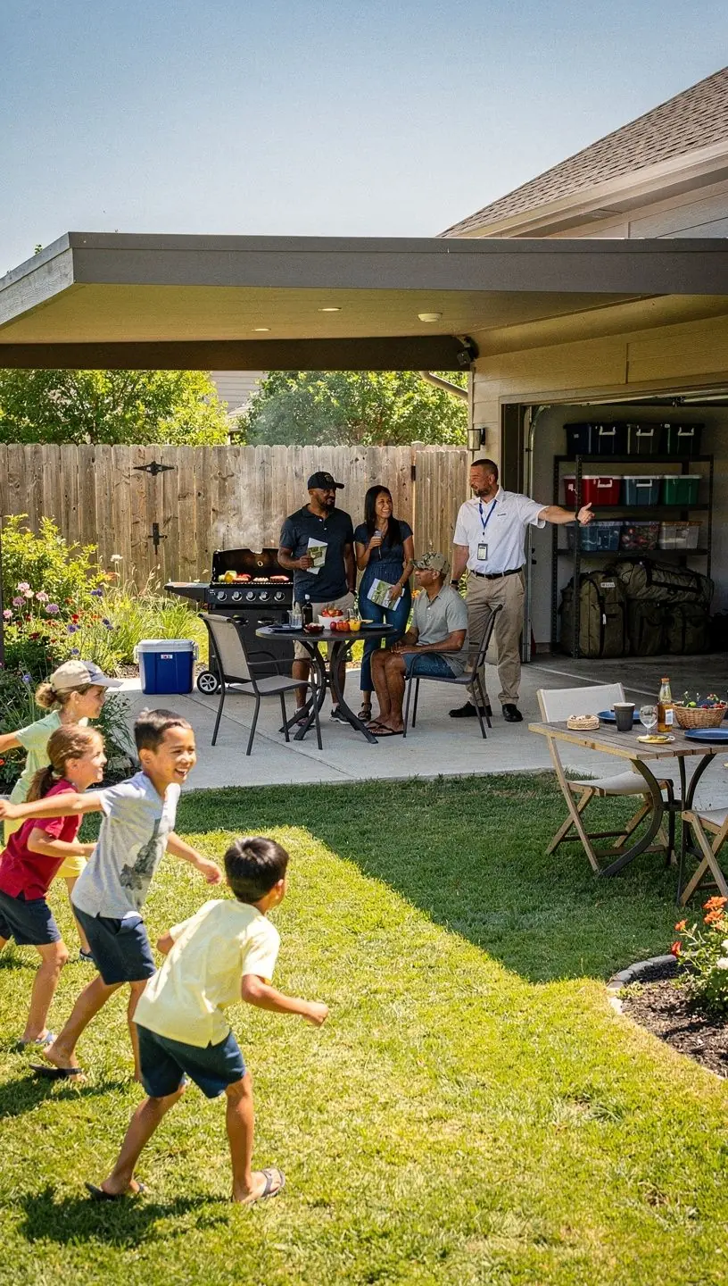 Grafika przedstawiająca informacje o parkingu i przechowywaniu w kontekście wynajmu mieszkań w USA.